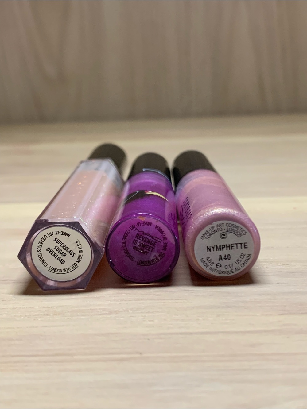 DISCONTINUED MAC Disney Maleficent, Sugar Overload, Nymphette Tube Set - Picture 2 of 3